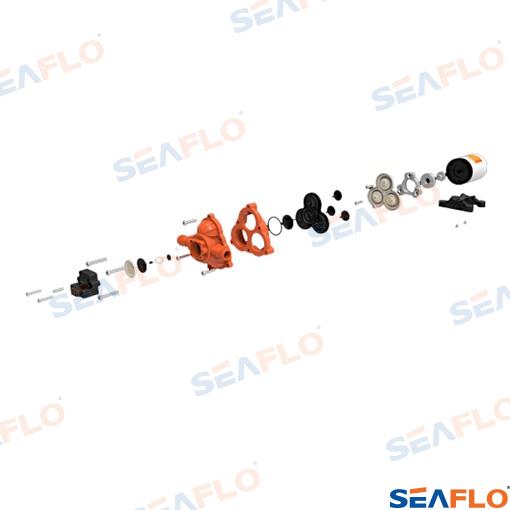 Мембранный насос для пресной воды серии 33 12 В 11,6 л / мин 3,1 бар 45psi