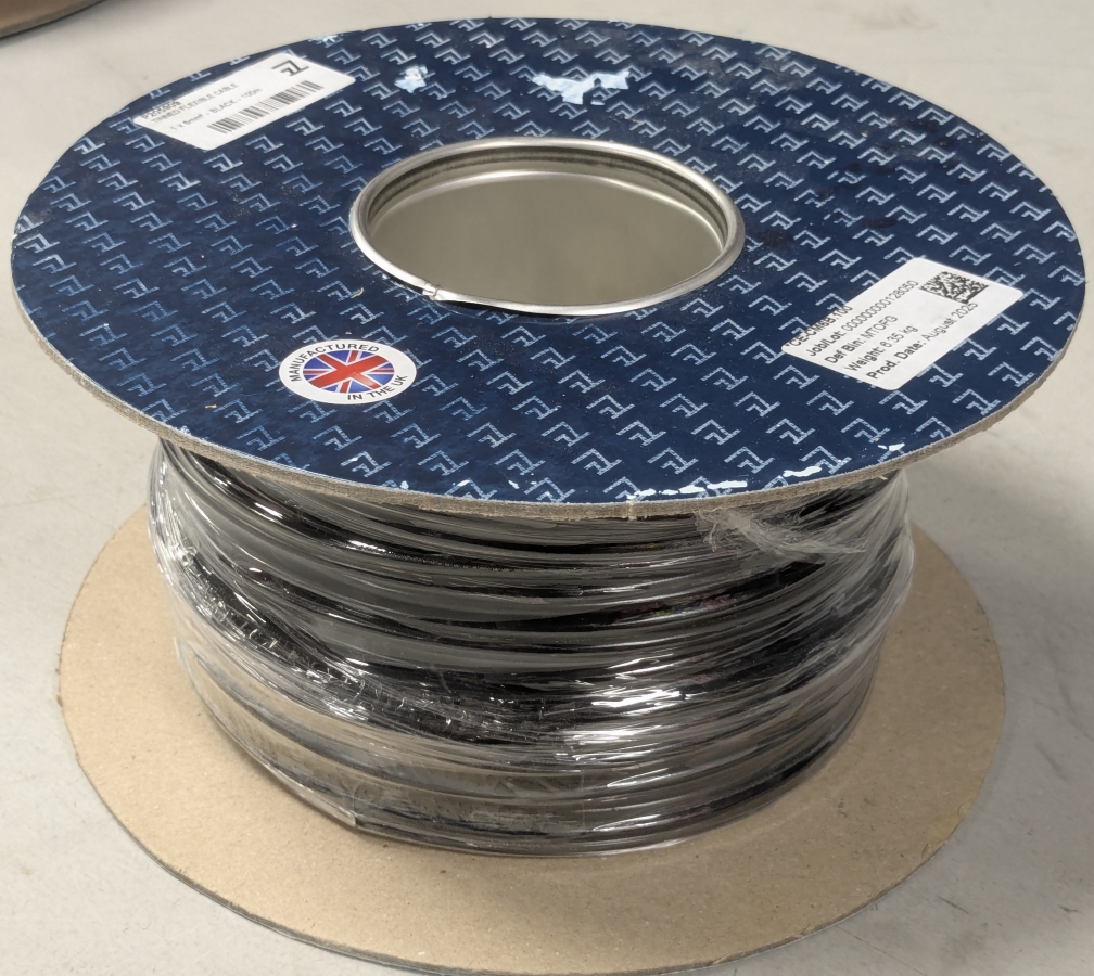 Провод 6мм2 лужёная медь - чёрный - ПВХ оболочка - 1м