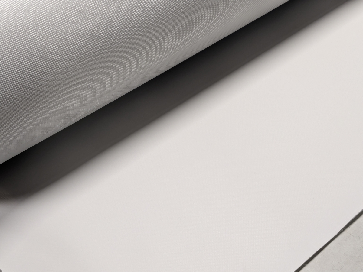 PVC Awning Fabric Nautica Grey Width 220cm - For transport covers. Price per running metre. 445 g/m²