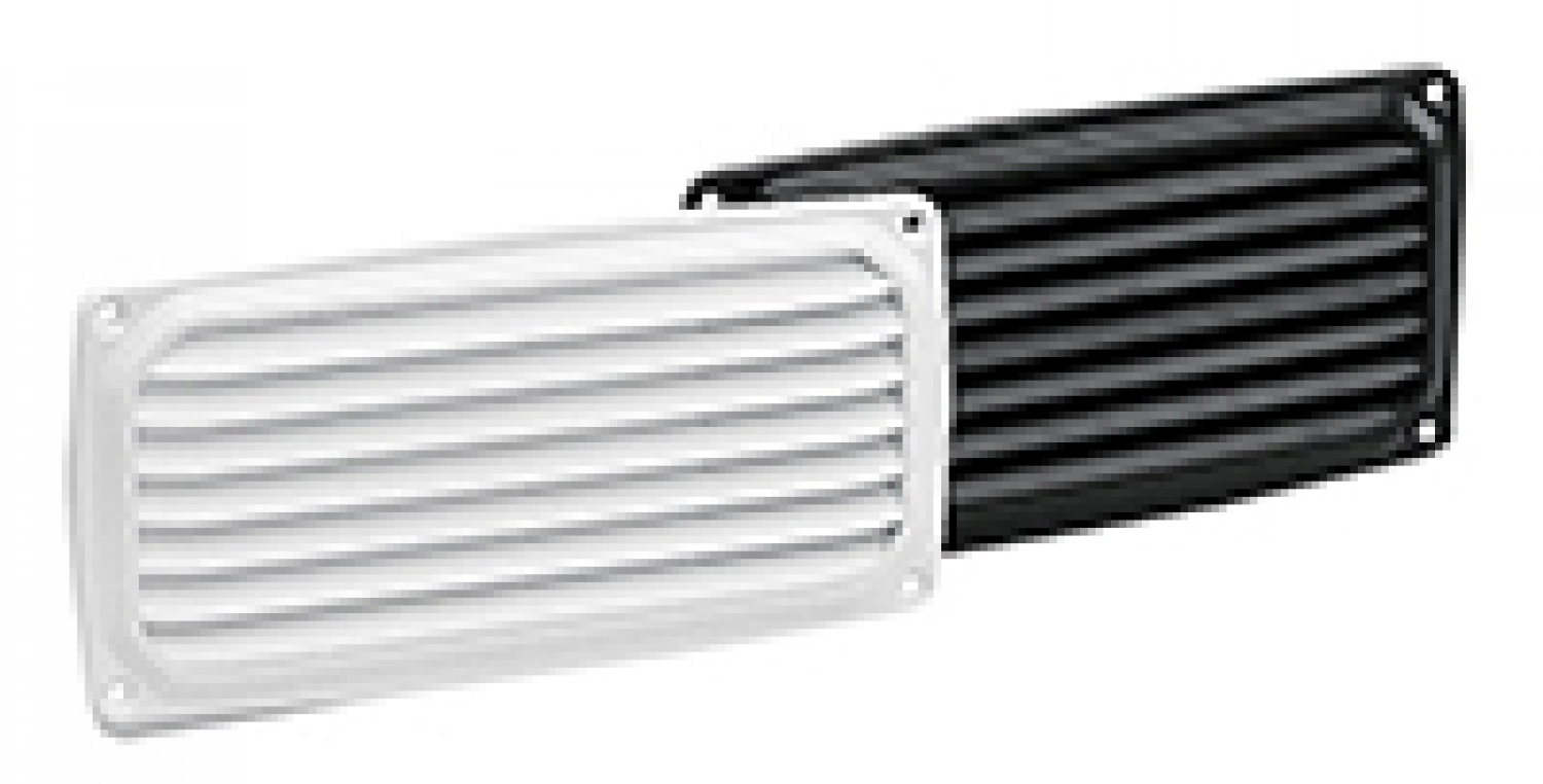 Ventilation grill 200x100x8mm black