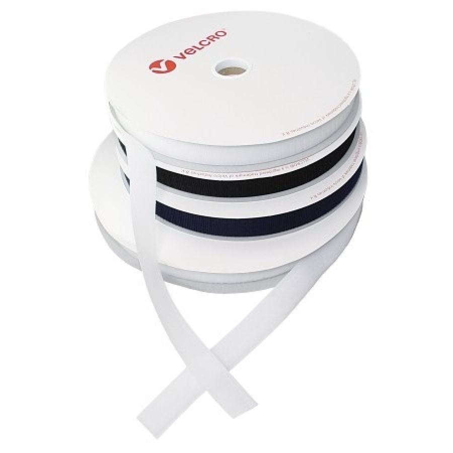 Velcro tape - 20mm width - Blue - Polyamide - Hook