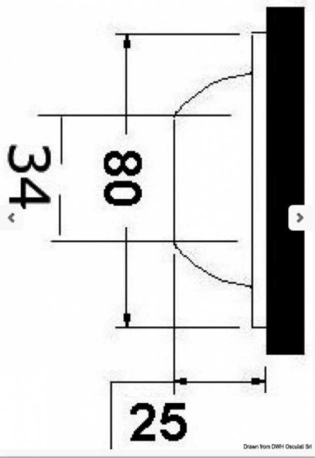 Underwater white LED light 5 W 600Lumen 12-24V 25°
